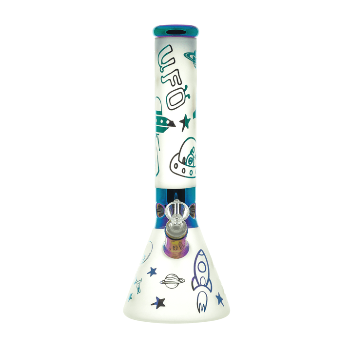Alien Electroplated Beaker Base Waterpipe 35cm - Greenhut