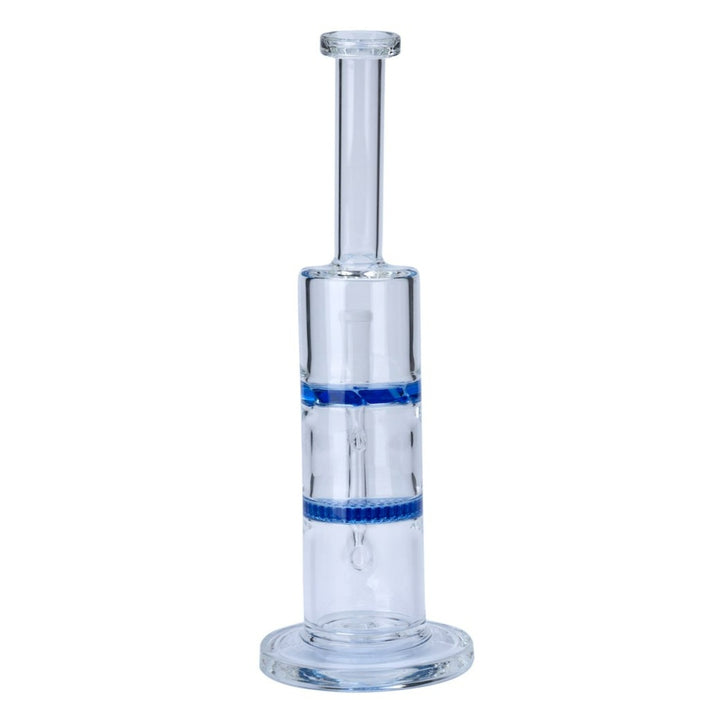 Double Honeycomb Straight Glass Waterpipe 28cm
