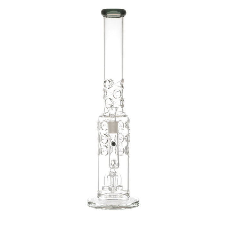 Clear Glass Matrix Waterpipe with Percolator 46cm - Greenhut