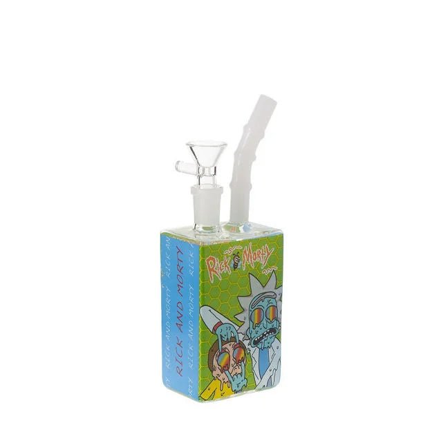 Colored Glass Juice Box Waterpipe 17.5cm - Greenhut