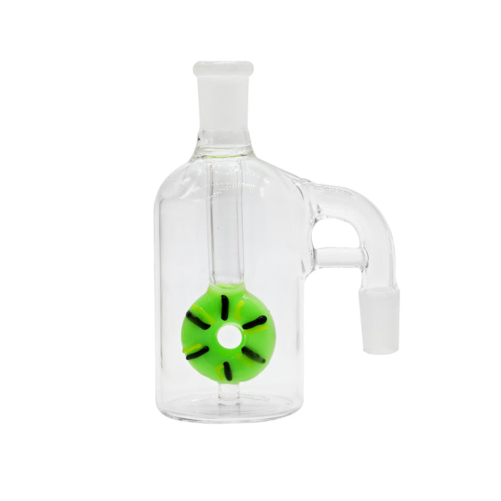 Clear Glass Donut Shape Percolator Ash Catcher 14mm