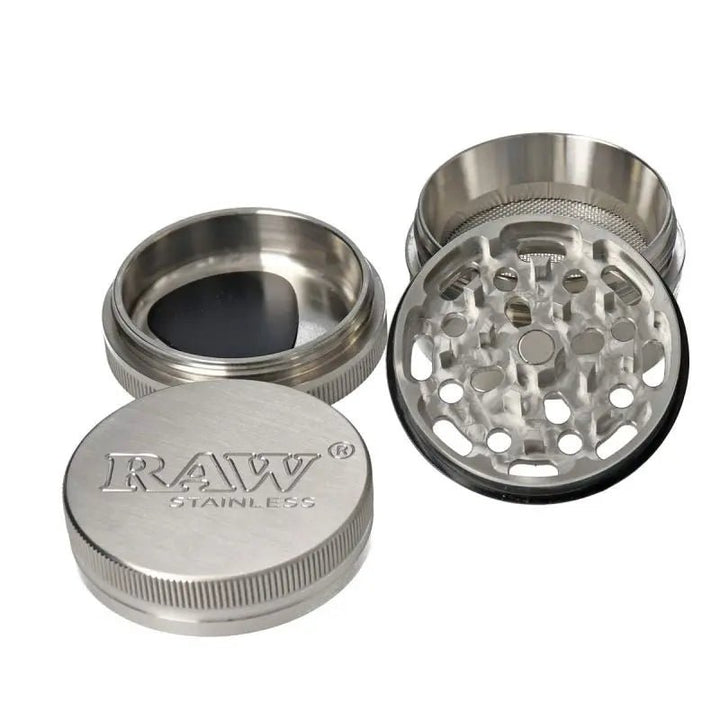 RAW Original Stainless Steel Heavy Grinder - Greenhut