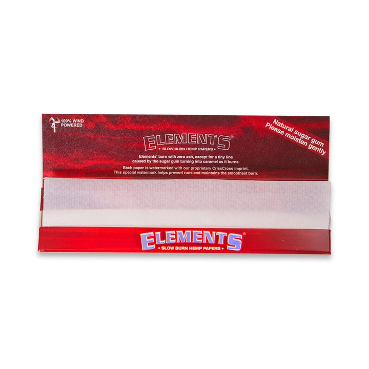 Elements Red King Size Slim Papers - Greenhut