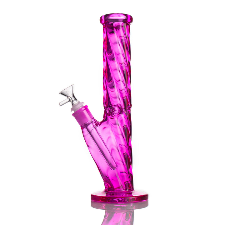 Twister Solid Glass Colored Straight Waterpipe 30cm - Greenhut