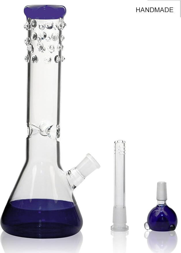 Solid Heavy Glass Grip Waterpipe 40cm