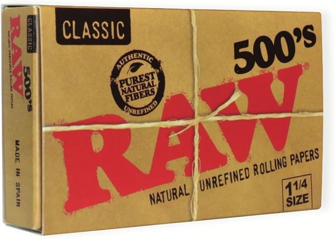 RAW 500's Classic Rolling Paper 1/4 - Greenhut