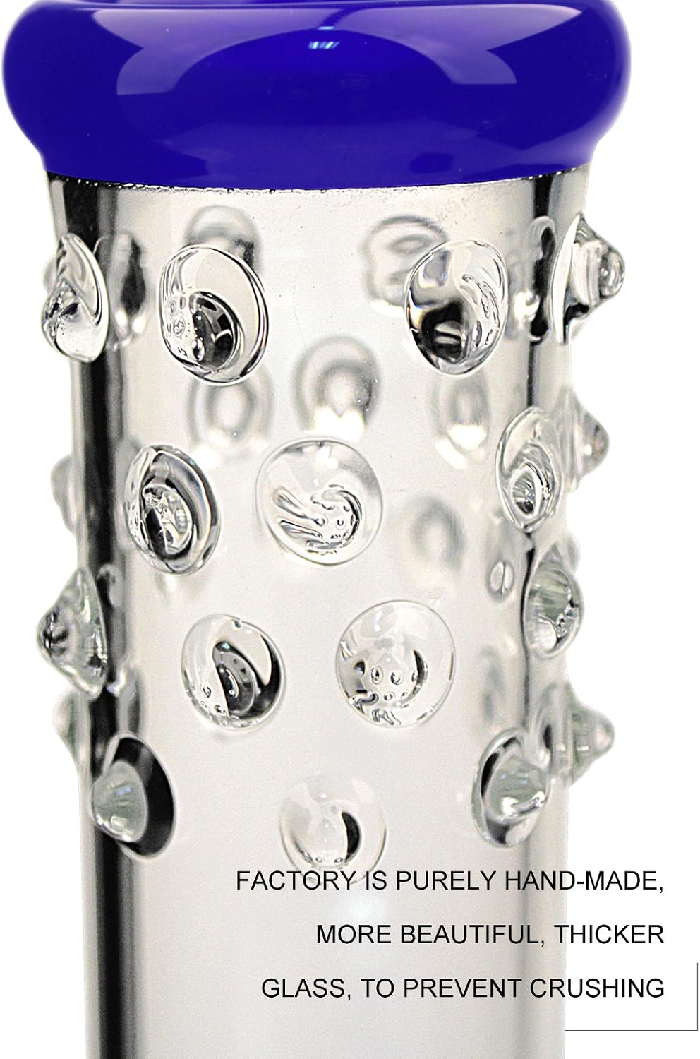 Solid Heavy Glass Grip Waterpipe 40cm