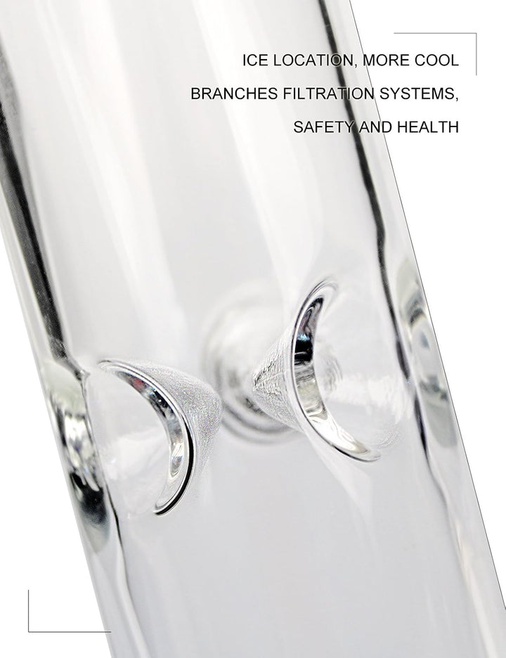 Solid Heavy Glass Grip Waterpipe 40cm