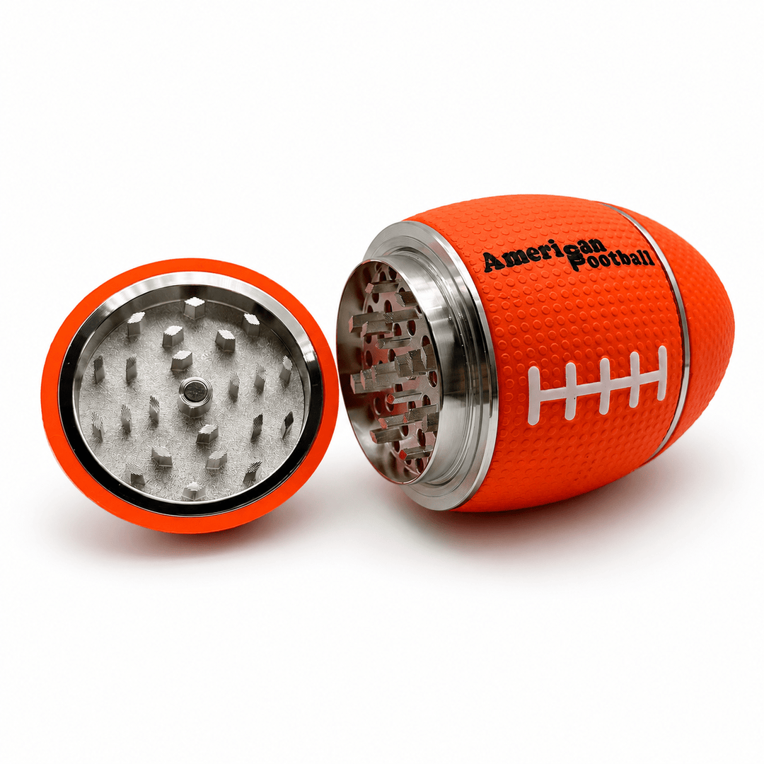 Rugby Ball Shapes Solid Metal Grinder