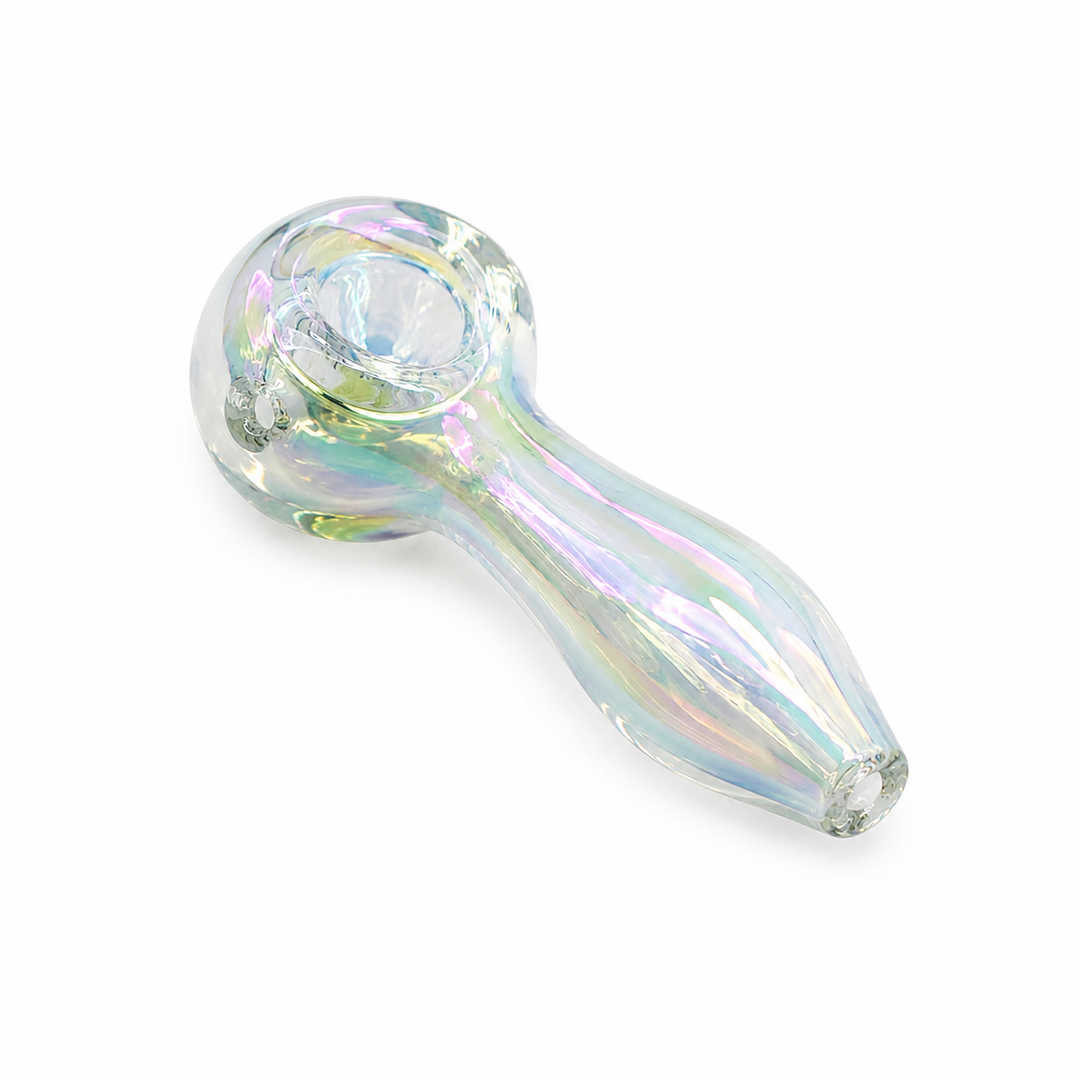 Shiny Clear Premium Glass Smoking Pipe