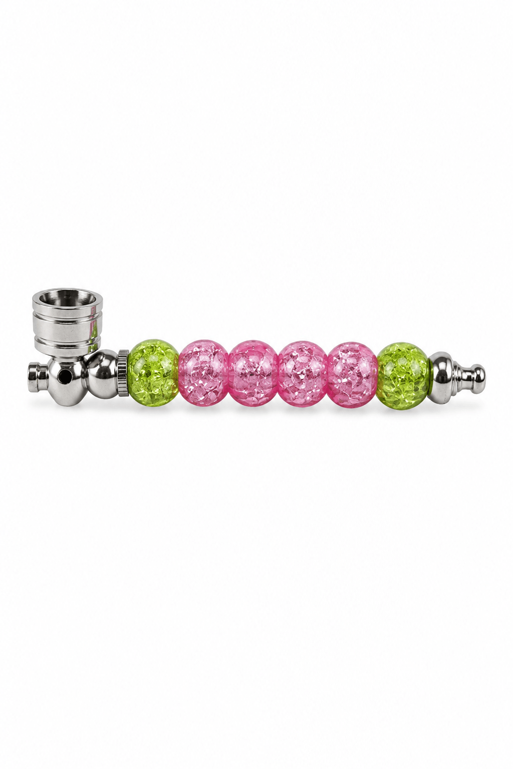 New Colored Pearls Metal Smoking Pipe 8cm - Greenhut