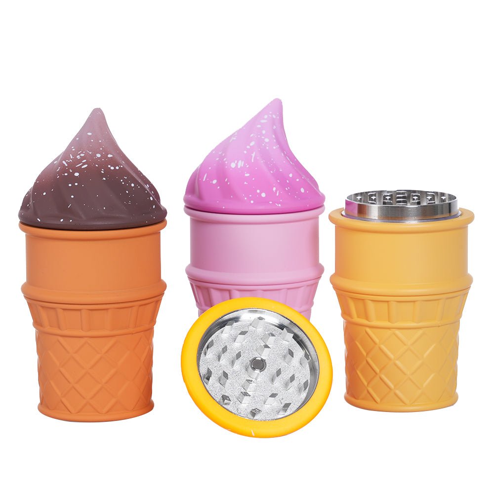 Ice Cream Cone Shape Metal Grinder - Greenhut