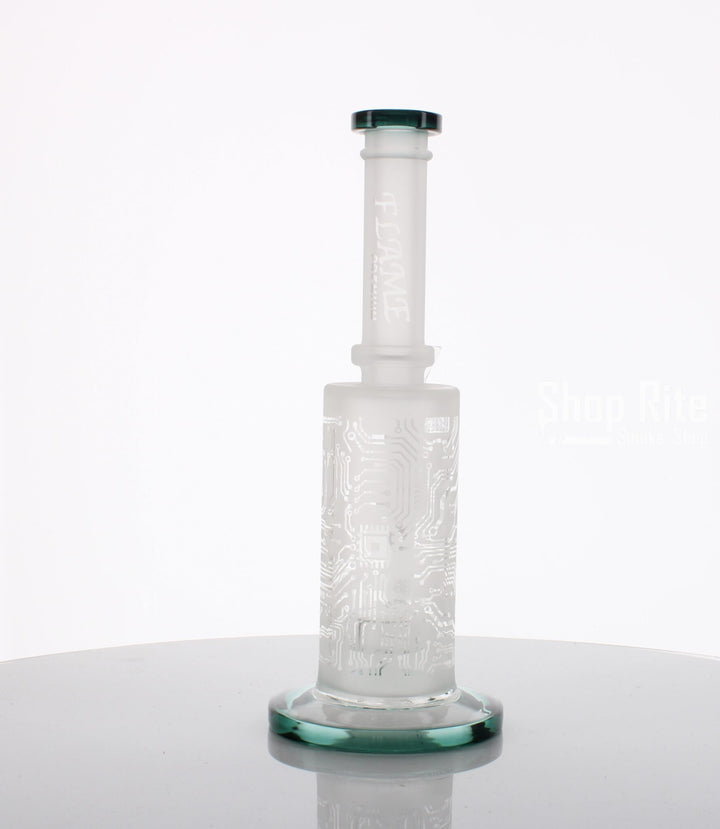 Frosted Glass Sandblast Waterpipe 24cm