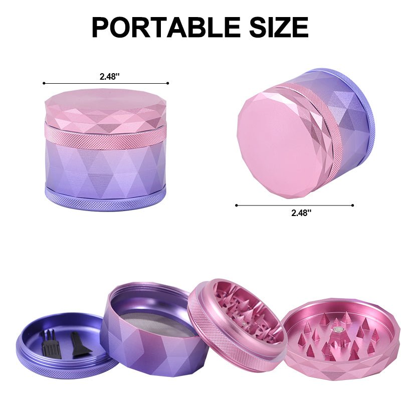 Premium Grade Zinc Alloy Colored Grinder - Greenhut