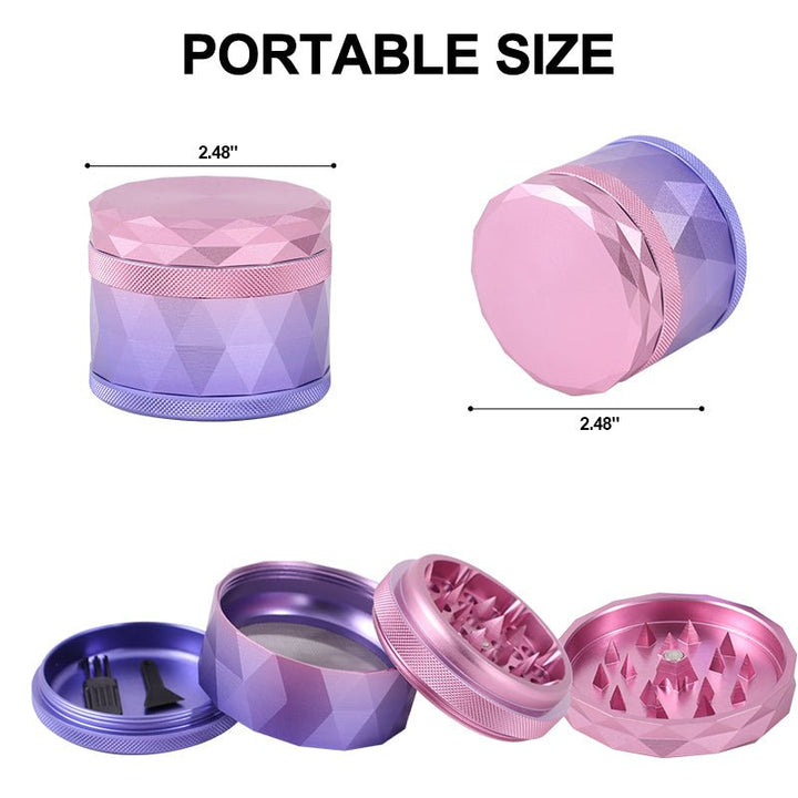 Premium Grade Zinc Alloy Colored Grinder - Greenhut