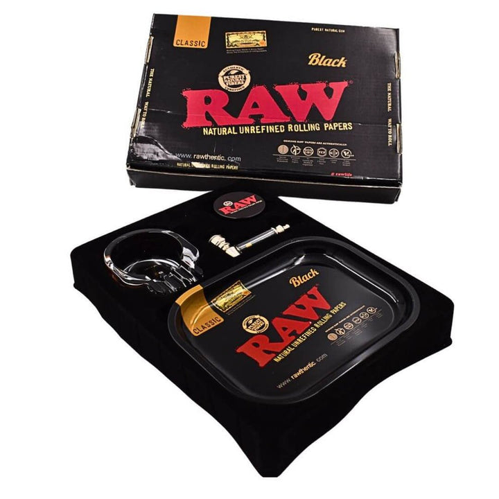 Raw Black Smoking Accessories Set Pack - Greenhut