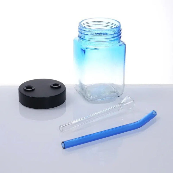 Solid Colored Glass Jar Waterpipe 20cm - Greenhut