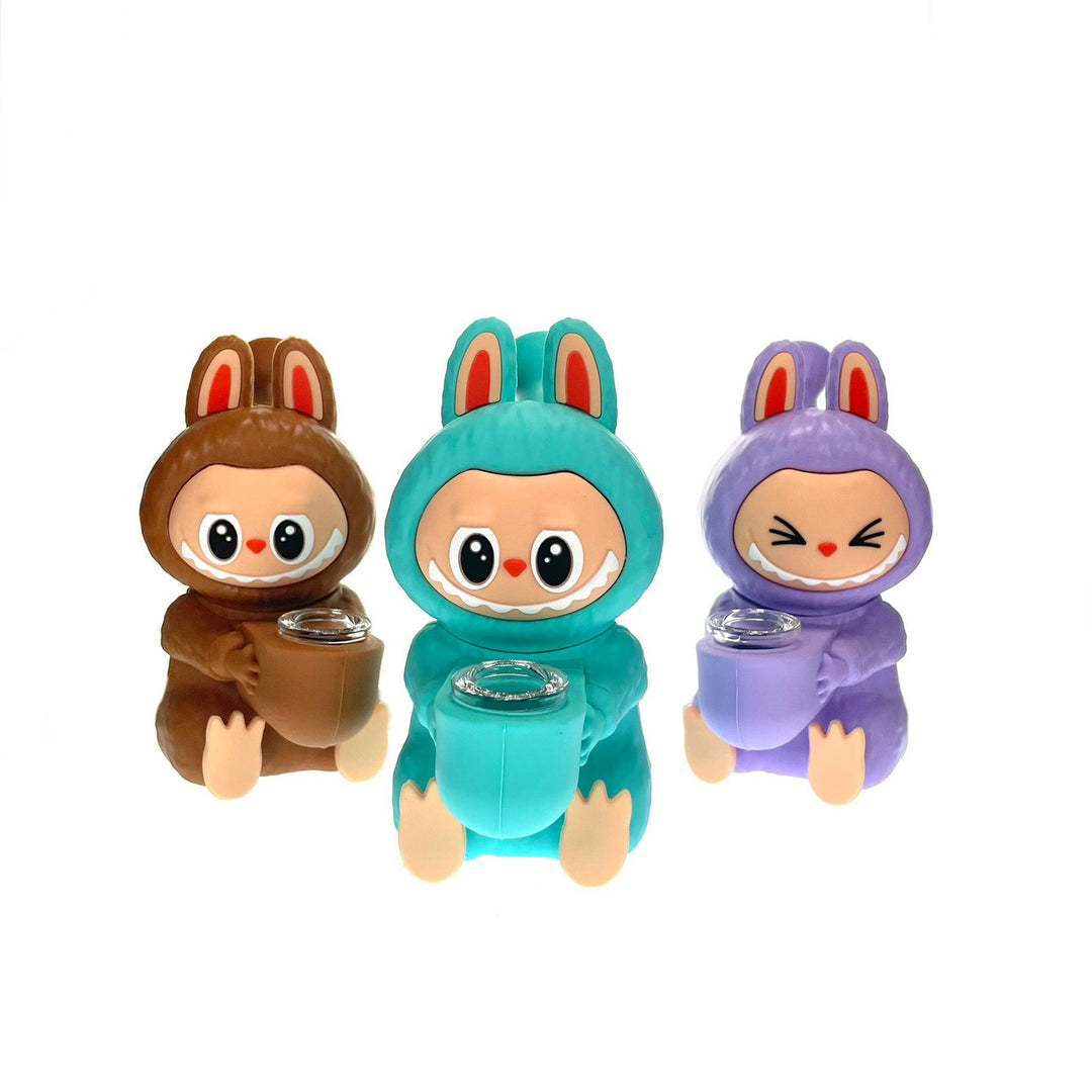 Colored Silicone Monster Shape Mini Waterpipe