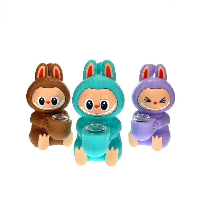 Colored Silicone Monster Shape Mini Waterpipe