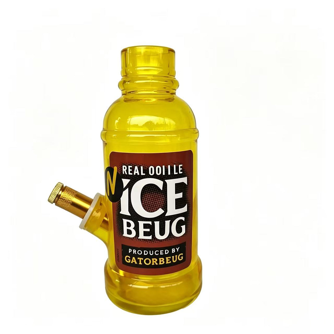 Colored Solid Glass Bottle Waterpipe 18cm