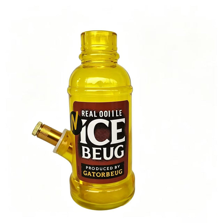 Colored Solid Glass Bottle Waterpipe 18cm