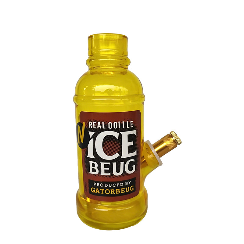 Colored Solid Glass Bottle Waterpipe 18cm