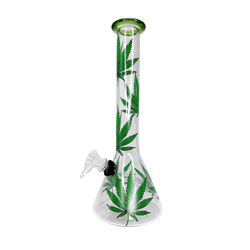 Leafy Glass Mini Waterpipe 20cm