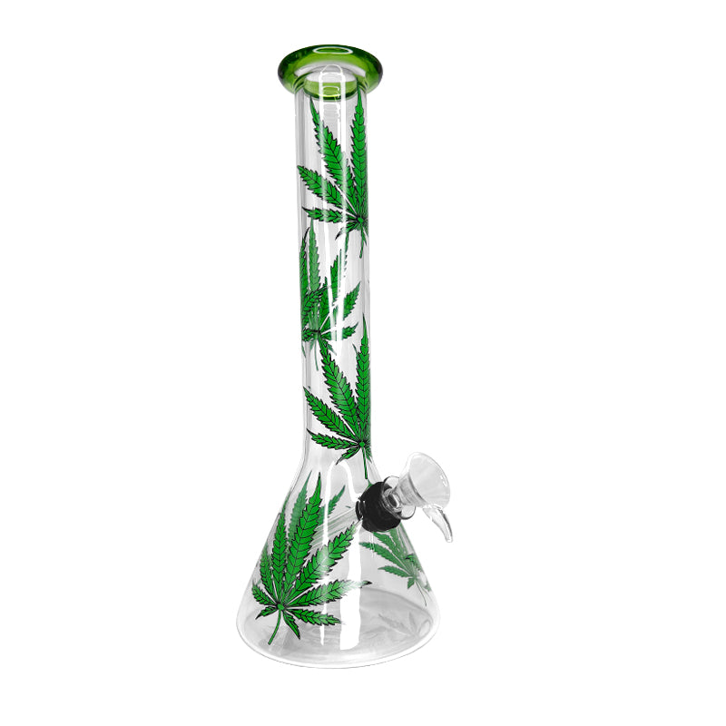 Leafy Glass Mini Waterpipe 20cm