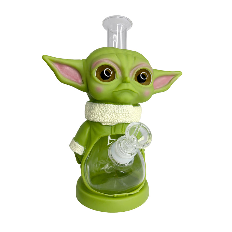 Colored Yoda Glass Waterpipe 22cm