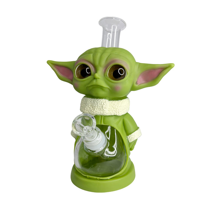 Colored Yoda Glass Waterpipe 22cm