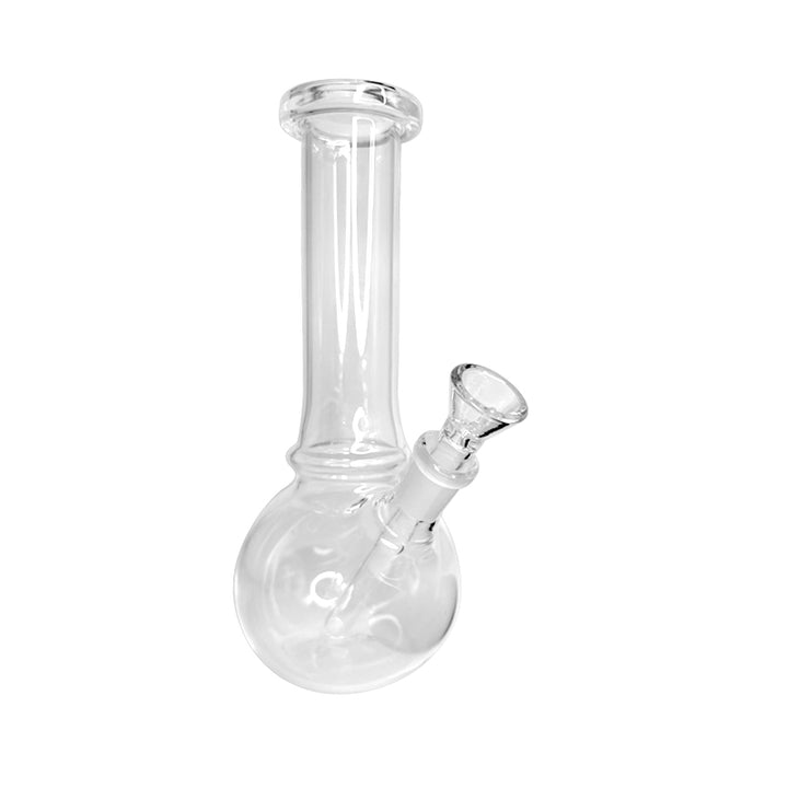 Clear Glass Round Bubble Waterpipe 20cm