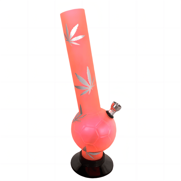 Acrylic Football Shape Pattern Waterpipe 26cm - Greenhut