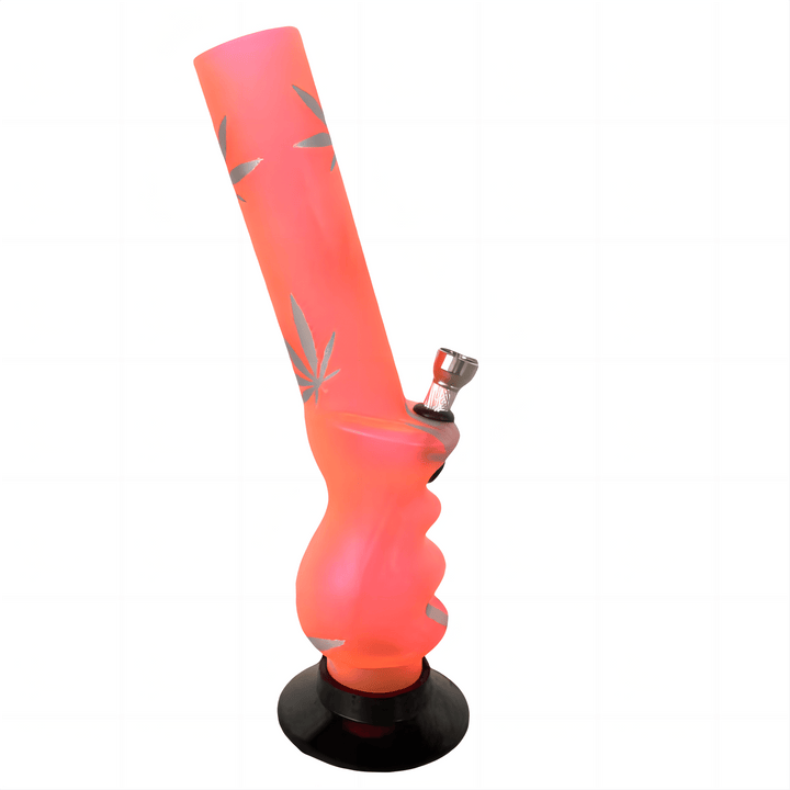 Acrylic Finger Groove Shape Pattern Waterpipe 26cm - Greenhut