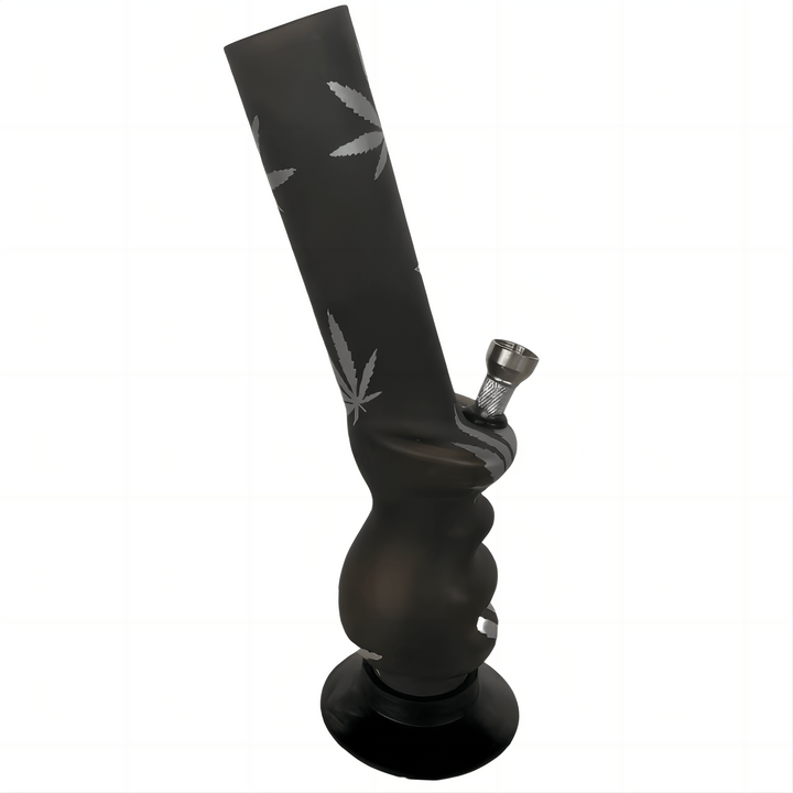 Acrylic Finger Groove Shape Pattern Waterpipe 26cm - Greenhut