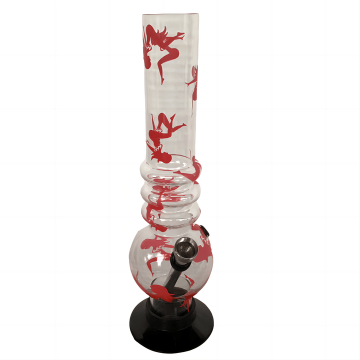 Acrylic Round base with Spring Waterpipe 26cm - Greenhut