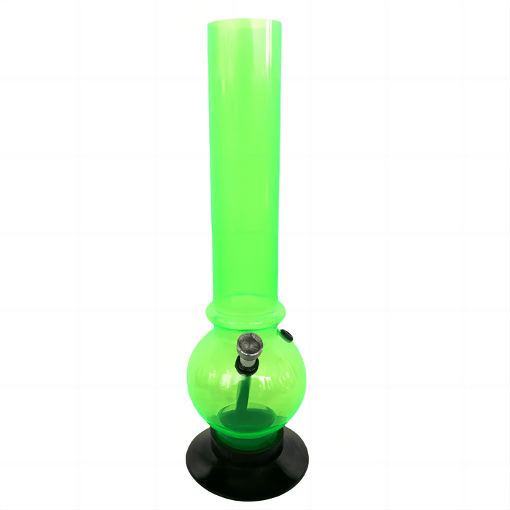 Colored Pattern Round Base Acrylic Waterpipe 32cm - Greenhut