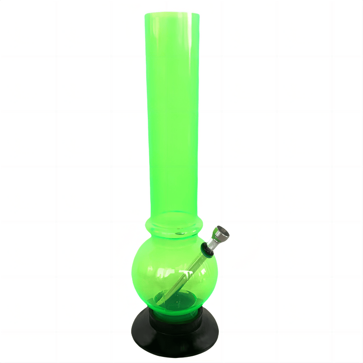 Colored Pattern Round Base Acrylic Waterpipe 32cm - Greenhut