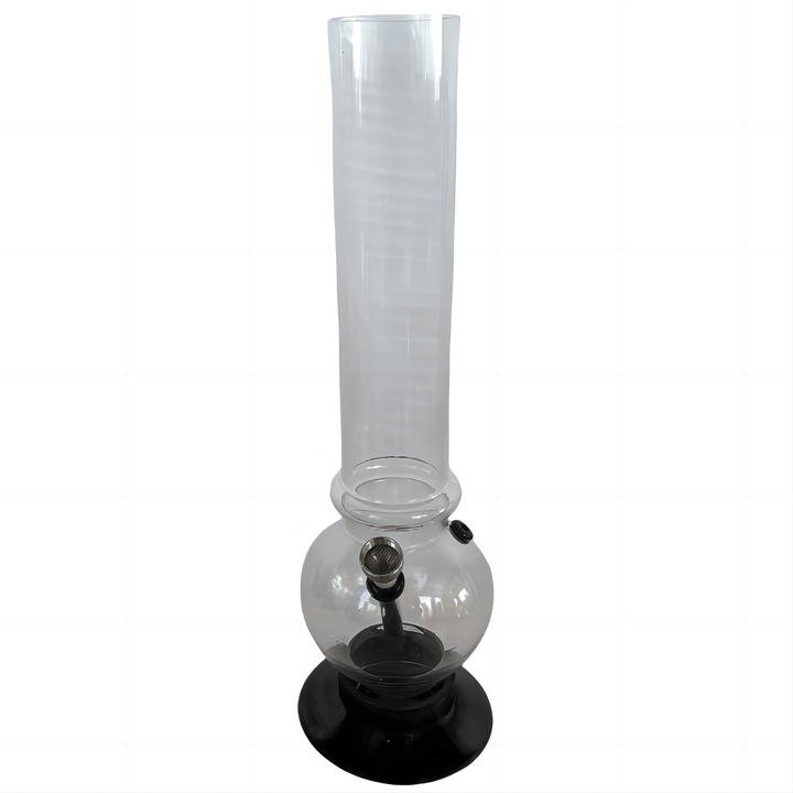 Colored Pattern Round Base Acrylic Waterpipe 32cm - Greenhut