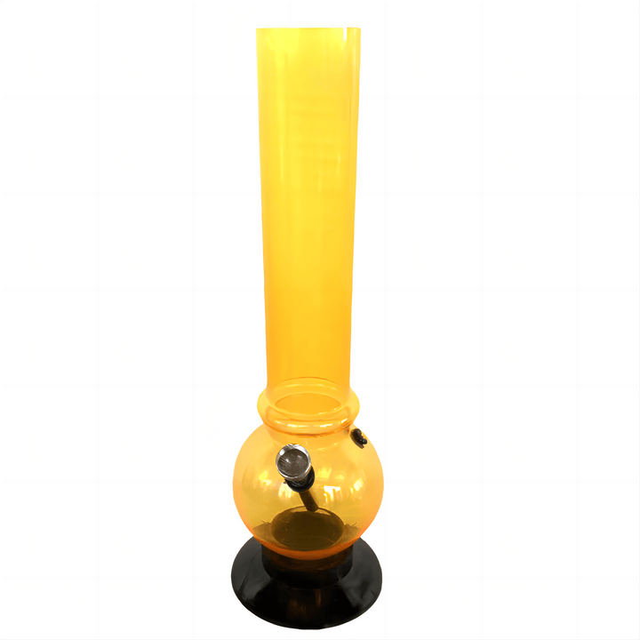Colored Pattern Round Base Acrylic Waterpipe 32cm - Greenhut
