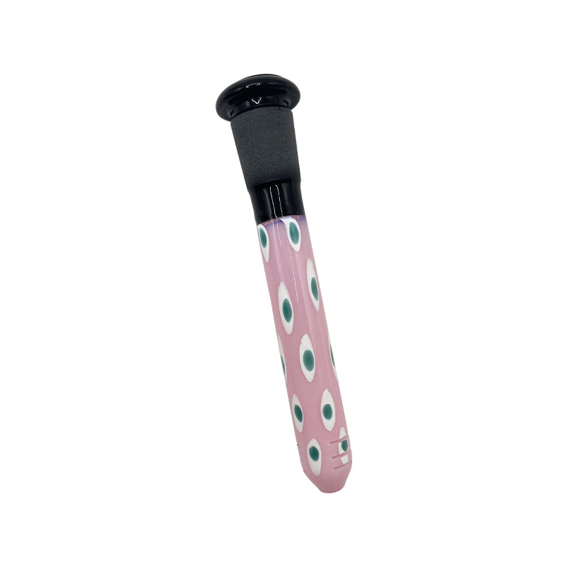 Colored Dotted Glass Downstem 11.5cm