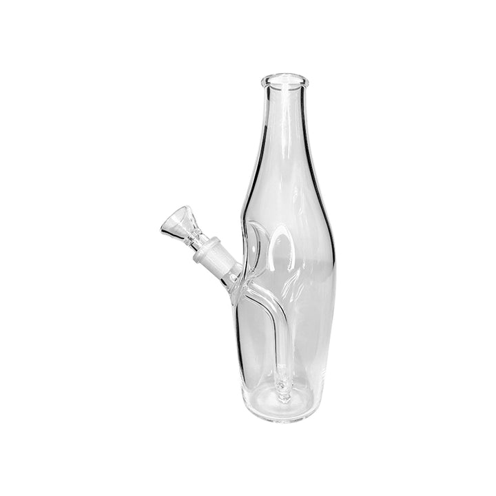 Clear Glass Bottle Shape Waterpipe 20cm - Greenhut