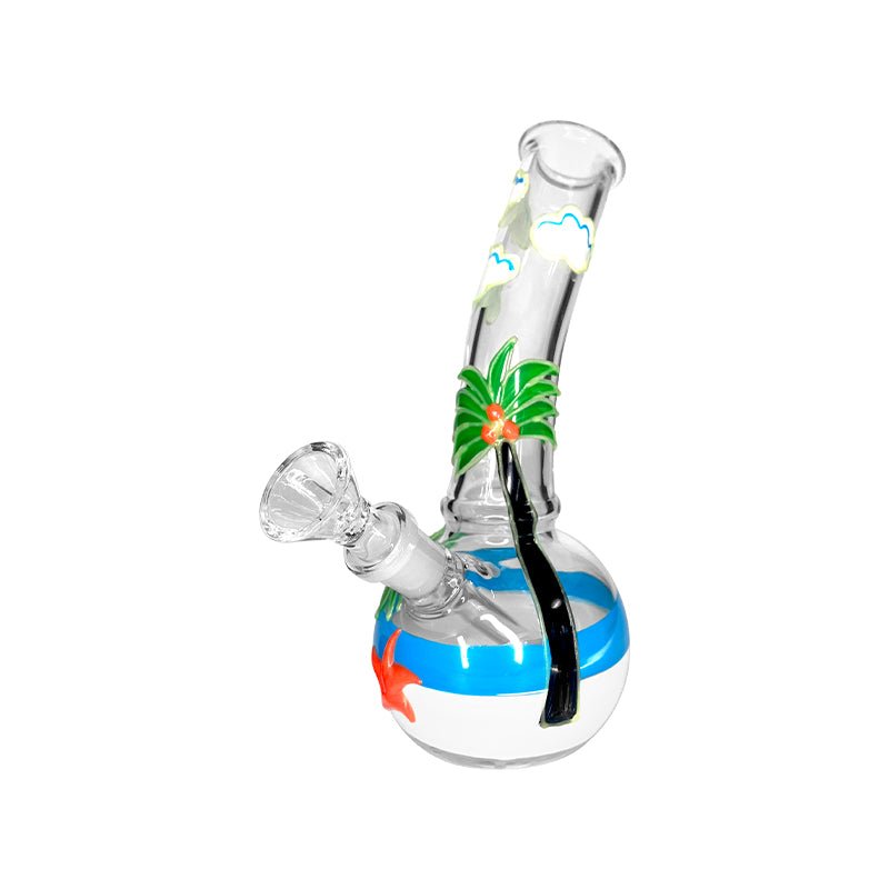 Hawaiian Style Colored Glass Waterpipe 20cm - Greenhut