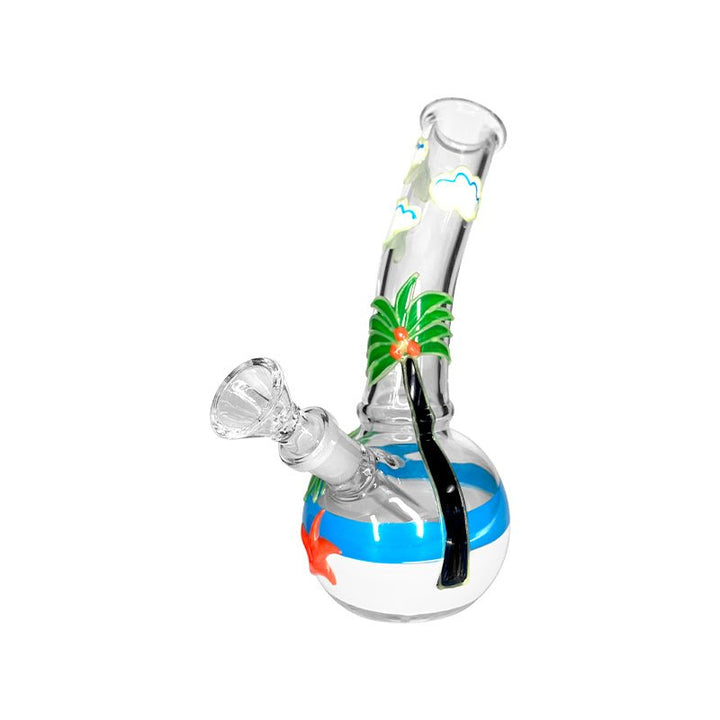 Hawaiian Style Colored Glass Waterpipe 20cm - Greenhut