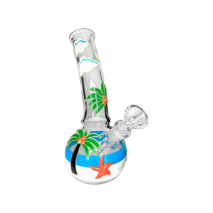 Hawaiian Style Colored Glass Waterpipe 20cm - Greenhut