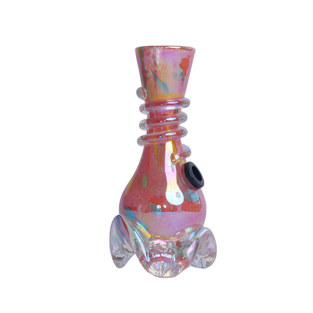 Solid Colored 4 Legs Base Glass Waterpipe 15cm