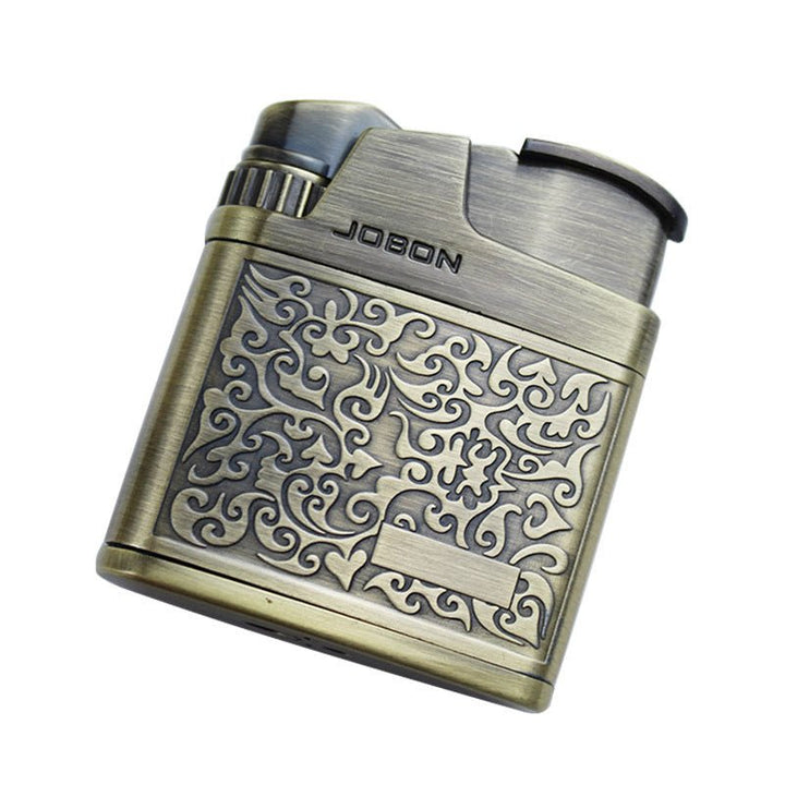 Jobon Vintage Metal Embossed Windproof Lighter - Greenhut