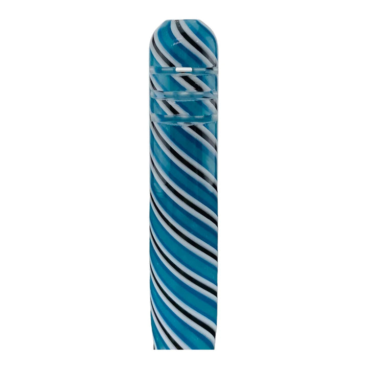 Colored Striped Glass Downstem 11.5cm