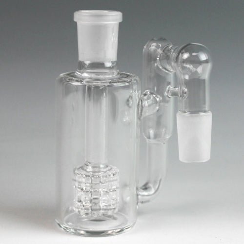 Clear Glass N - Shaped Drum Percolator 18mm - Greenhut