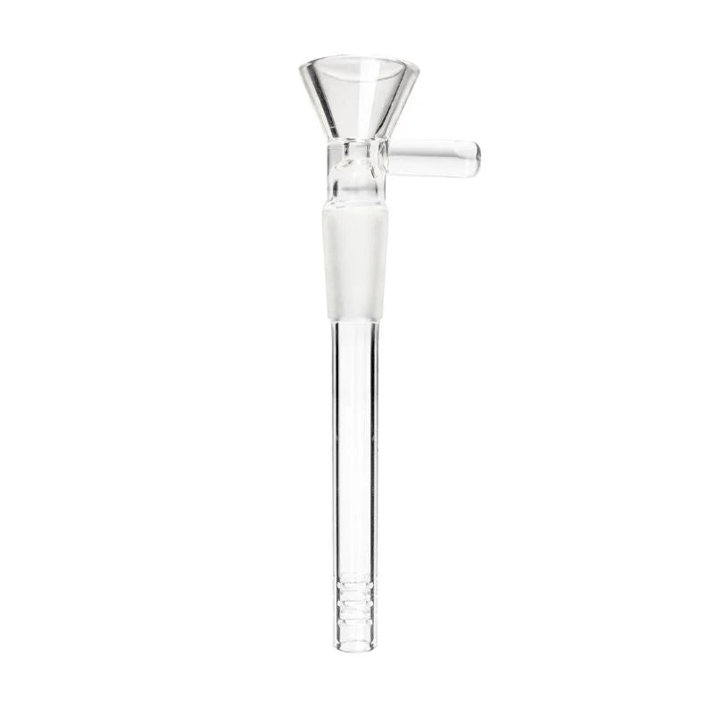 Glass Downstem + Dropcone 12mm with Handle 14.5cm - Greenhut