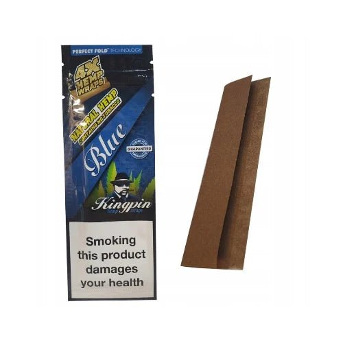 Kingpin Hemp Wrap Blue 4pk - Greenhut